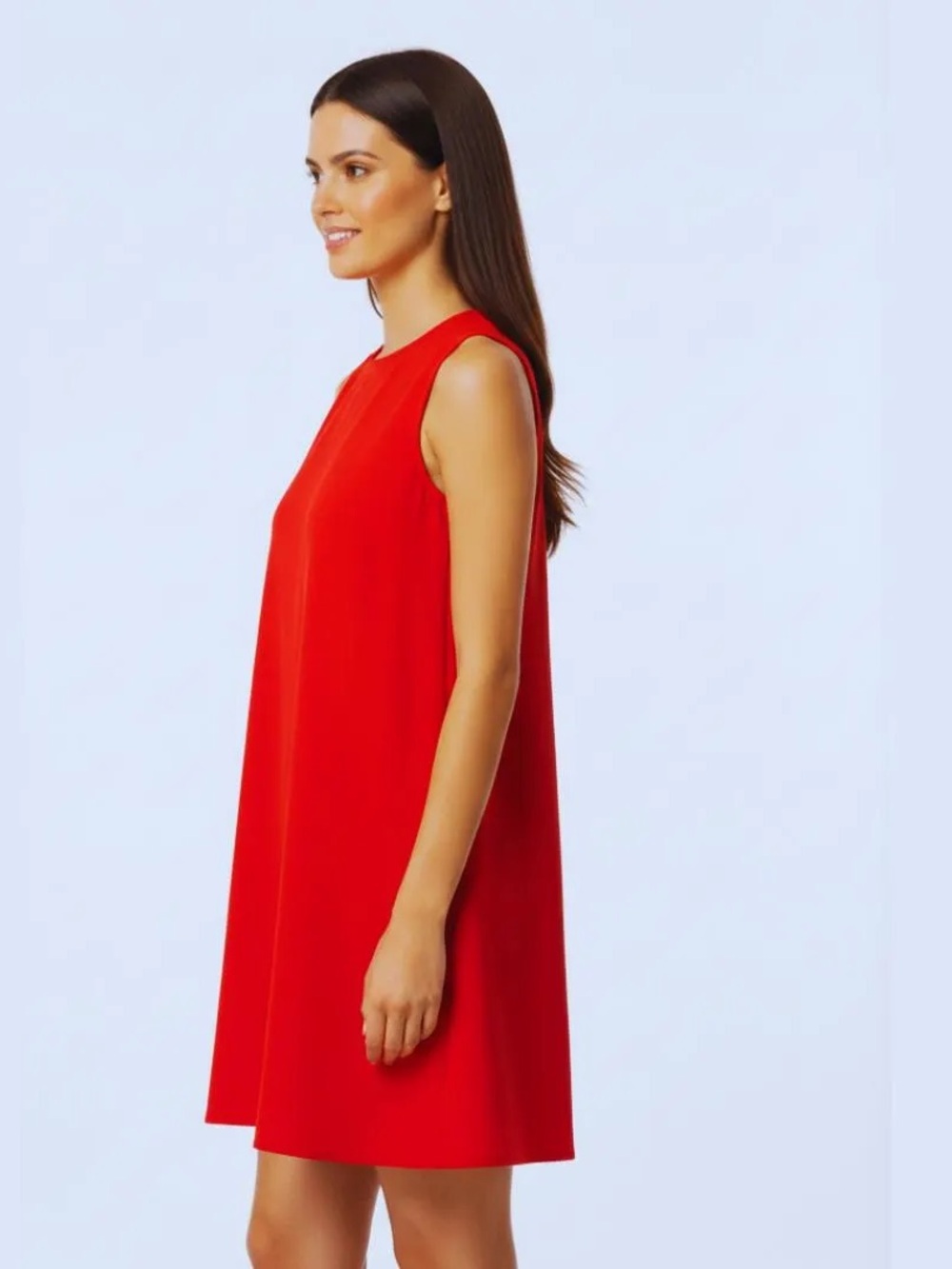 ❤️ Bright Red Sleeveless Shift Dress